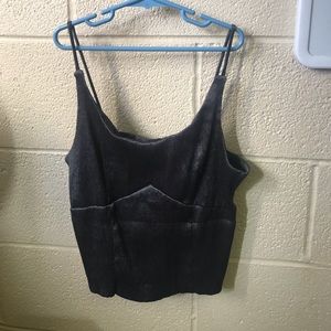 Silver semi-sparkly going out tank!